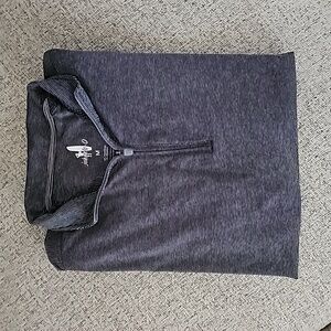 johnnie-O Vaughn Striped Performance 1/4 Zip Pullover